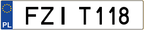 Trailer License Plate